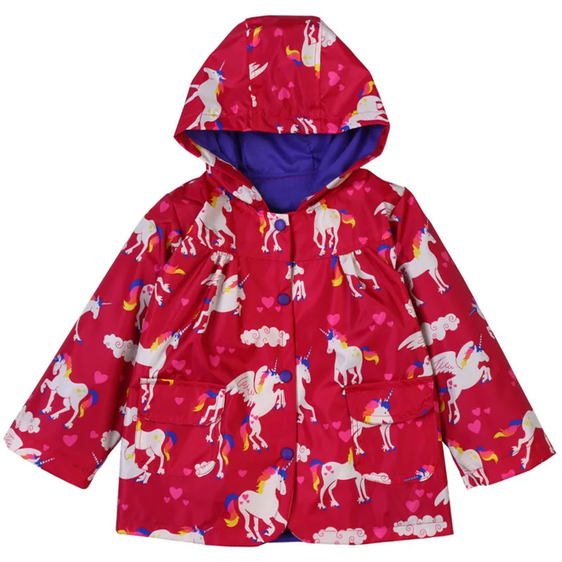 KEAIYOUHUO/Тренч для маленьких девочек; коллекция года; весенне-осенняя куртка для девочек; ветровка для девочек; детский плащ; Верхняя одежда; детская одежда - Цвет: Red