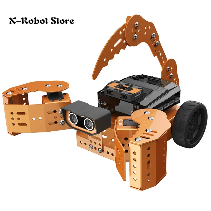 Qdee разнообразие робот интеллектуальное Программирование Обучающий робот автомобильный комплект DIY Hiwonder Magic микробит Программирование