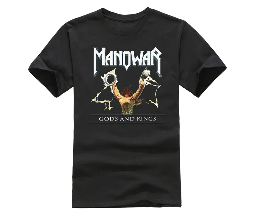 Manowar Gods And Kings футболки для мужчин и женщин большие размеры XXXL печать на заказ |