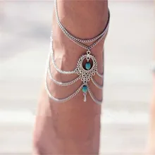 1Piece Women Female Anklet Boho Beads Anklets Bracelet Foot Chain Travel Beach Jewelry Hot
