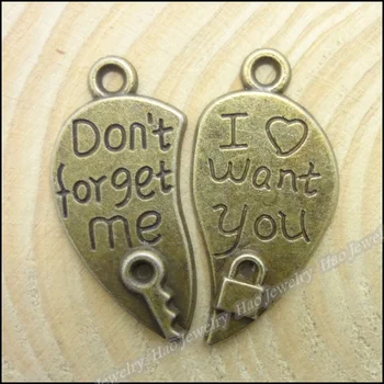 

Mix 140pcs Vintage Charms LOVE Heart Pendant Antique bronze Zinc Alloy Fit Necklace DIY Metal Jewelry Findings