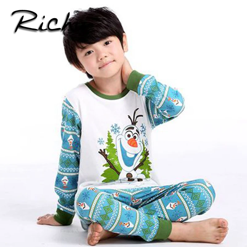 Richu sleepwear cotton long nightgowns baby pajamas set winter pyjamas