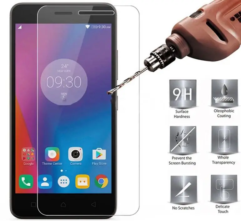 

2Pack 2.5D 0.26mm 9H Premium Tempered Glass For Lenovo K6 5.0inch Screen Protector Toughened protective film For Lenovo K6 Glass