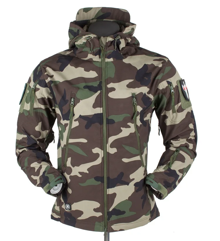 Военная куртка, Стильная мужская тактическая ветровка, одежда из кожи акулы, зимнее флисовое пальто, Мужская водонепроницаемая военная флисовая куртка для мужчин