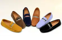 EE.UU. 6-10 Nueva slip on de cuero centavo holgazán de los hombres zapatos de conducción de los hombres de Verano zapatos casuales