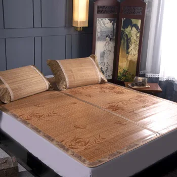 

100 % natural bamboo mats, summer gives you a cool feeling folding wrapping 0.9/1.2/1.5/1.8 m Bed available