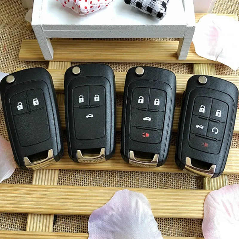 

DAKATU 2/3/4/5 Buttons Folding Flip Remote Key Shell for Buick New Regal LaCrosse Chevrolet Cruze Malibu Car Key Blanks Case