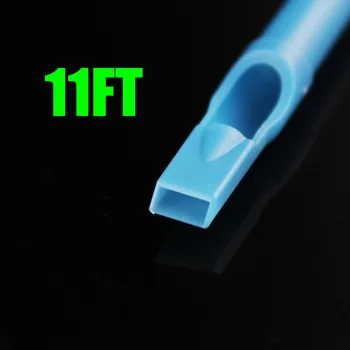 

OPHIR 50 PCS/lot Blue Fl50x Blue Flat Tip Tattoo Disposable Nozzle Tip 11FT_TA031(11F)-50x