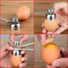 New Practical Metal Egg Scissors Egg Topper Cutter Shell Opener Stainless Steel Boiled Raw Egg Open Creative Kitchen Tools Set ► Photo 2/6