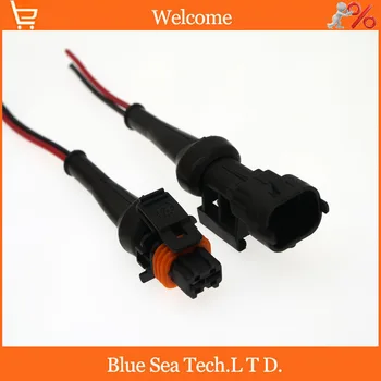 

Sample,2 sets 2Pin Oil/Fuel spray nozzle plug with cable/sheath,Auto diesel common rail/crankshaft sensor plug for BOSCH