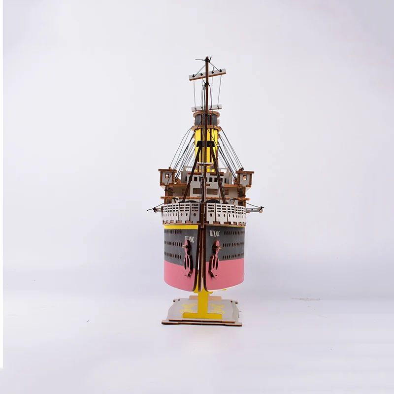 Титаник Деревянный 3D модель обучающие игрушки для детей maquette bateau bois giocattoli maket