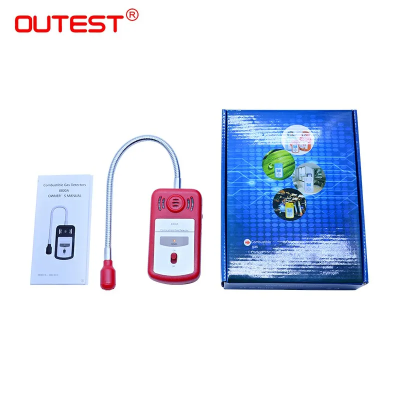OUTEST Combustible Gas Meter Portable propane Gas Leak Location Determine Tester gas meter Sound-light Alarm images - 6