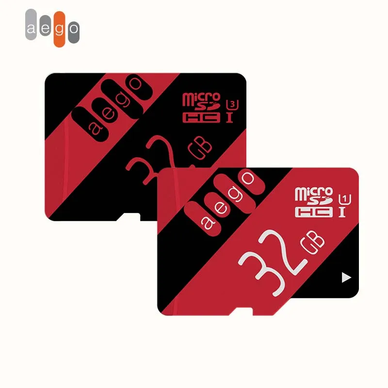 Высокоскоростной micro SD карта AEGO 32 Гб памяти класса 10 UHS-I (U1)/UHS-I (U3) с sd-адаптером |