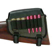 Tourbon Hunting Gun Accessories Rifle Shotgun Buttstock Cheek Rest Pad Riser Cartridges Ammo Holder for Left Hand Shooting tourbon hunting comb cheek rest raiser kit buttstock gun non slip cover neoprene waterproof