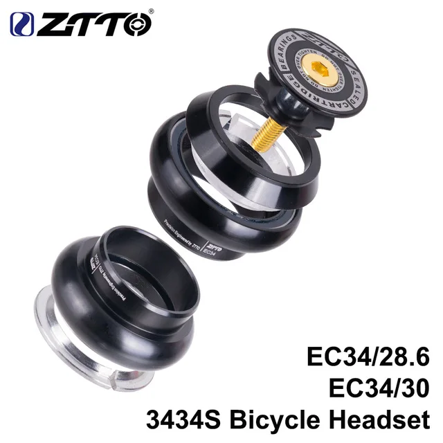 Новая гарнитура 3434S MTB для велосипеда и дорожного 34 мм EC34 CNC 1 1/8 28 6 прямая трубчатая