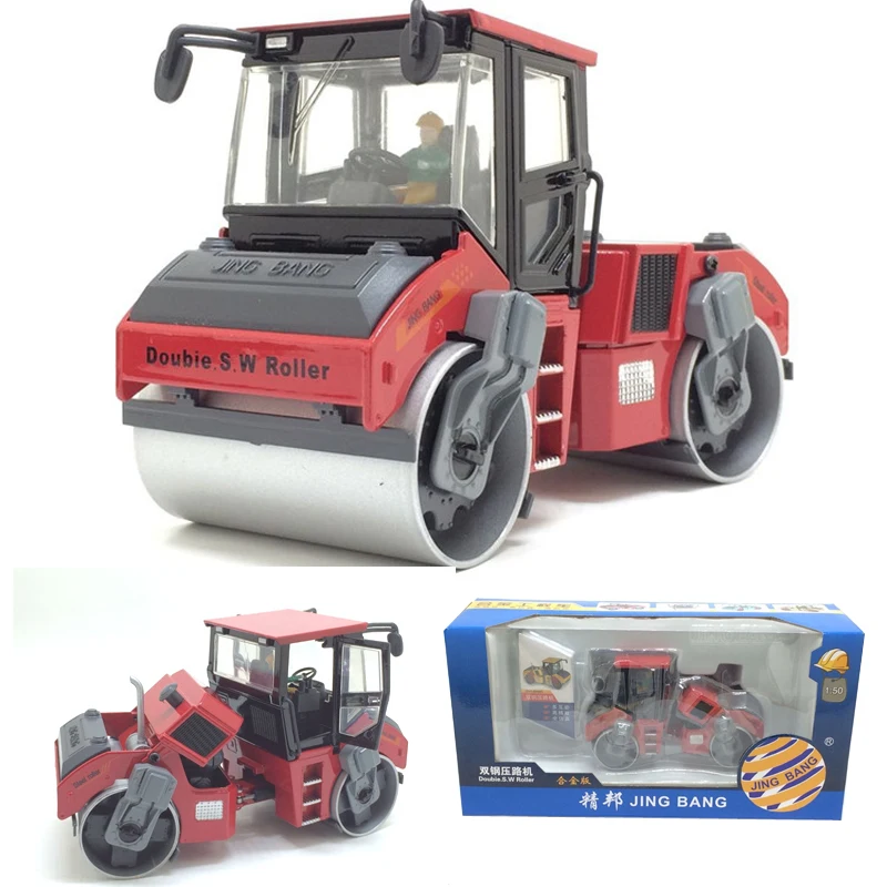 

Alloy Double Roller 1:50 Diecast Simulation Roller Truck Engineering Model For Kid Toys Collection