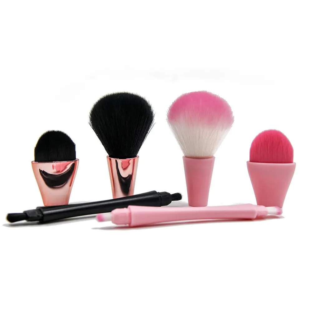 

4-in-1 Multi-head Convenient Makeup Brush Pink