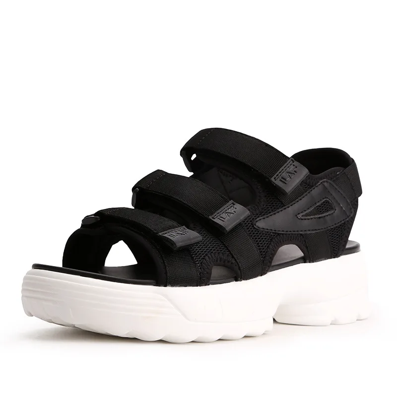 2018 summer sponge cake platform shoes open toe beach shoes ladies sandals.
