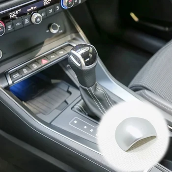 

ABS Matte/Carbon fibre For Audi Q3 2019 2020 Car gear shift lever knob handle cover Cover Trim Car Styling Accessories 1pcs