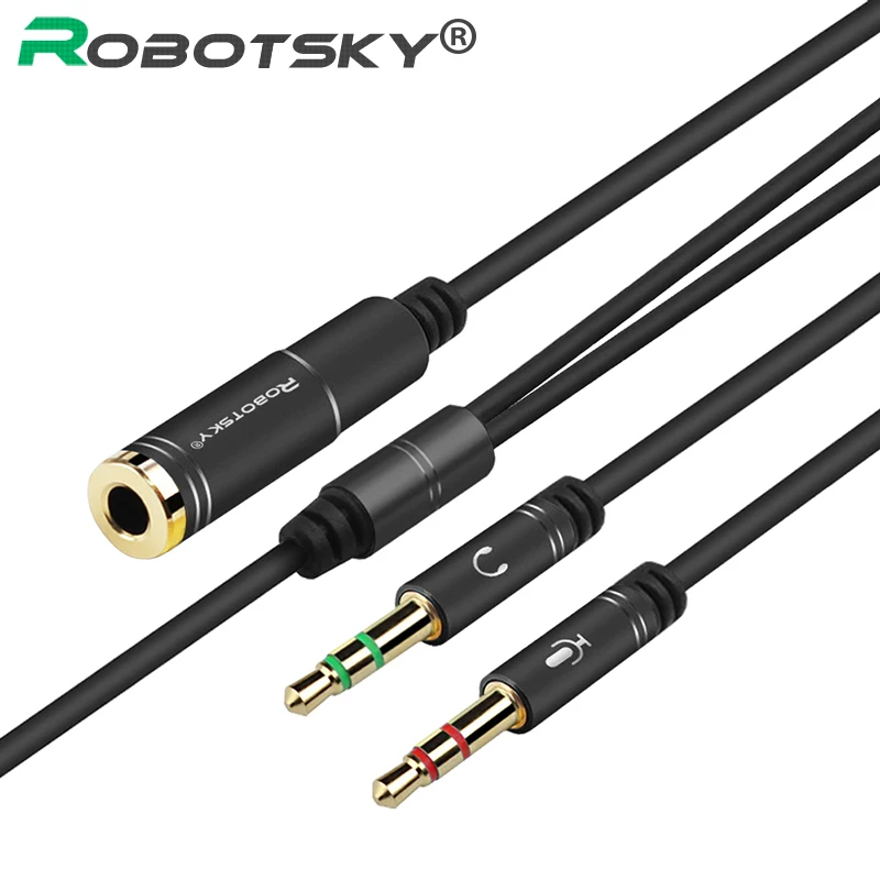 Jack 3.5mm Audio Cable Headphone Microphone Splitter 2 Male to Female Jack 3.5 Extension Aux Cable Adapter for Phone Latpop Jack 3.5mm Audio Cable Headphone Microphone Splitter 2 Male to Female Jack 3.5 Extension Aux Cable Adapter for Phone Latpop