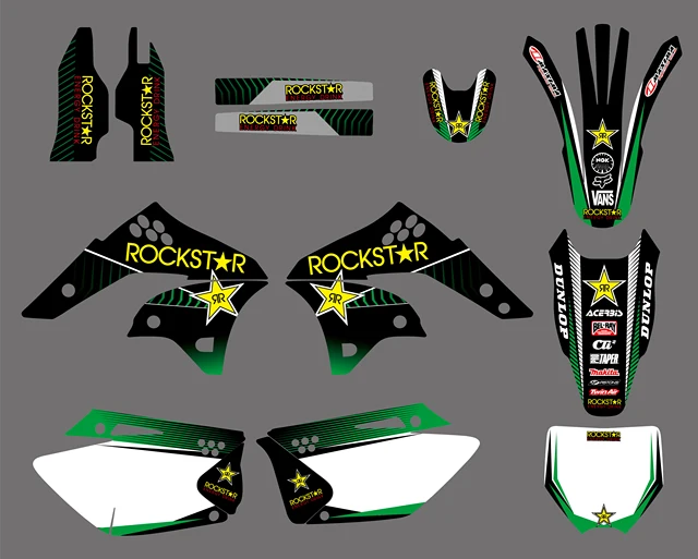 Nicecnc Motorcycle Background Stickers Team Graphic Star Decal For Kawasaki Kx250f Kx 250f Kxf Nicecnc Motorcycle Background Stickers Team Graphic Star Decal For Kawasaki Kx250f Kx 250f Kxf