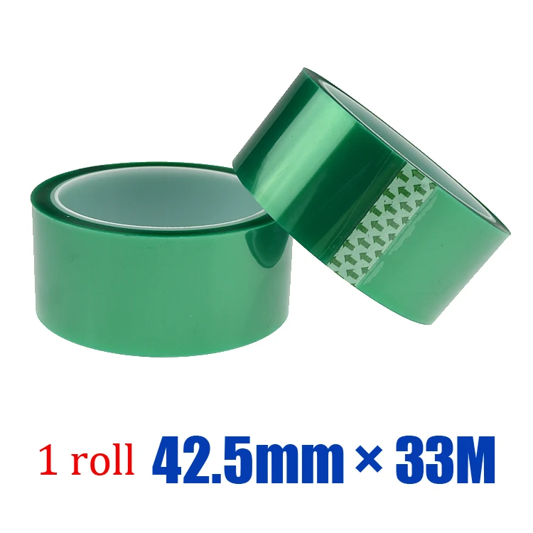 1roll 42 5mm 33M Green Powder Coating Masking PET Tapes