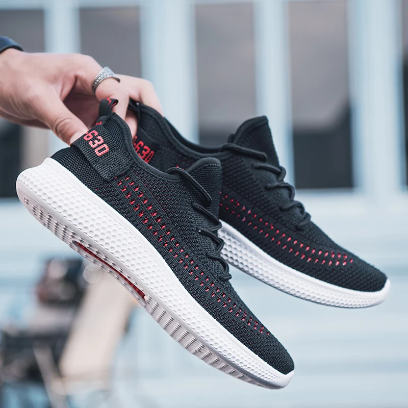 2019 men shoes black adult designer summer Mesh fashion Comfortable trainers Breathable Casual Sneaker #630