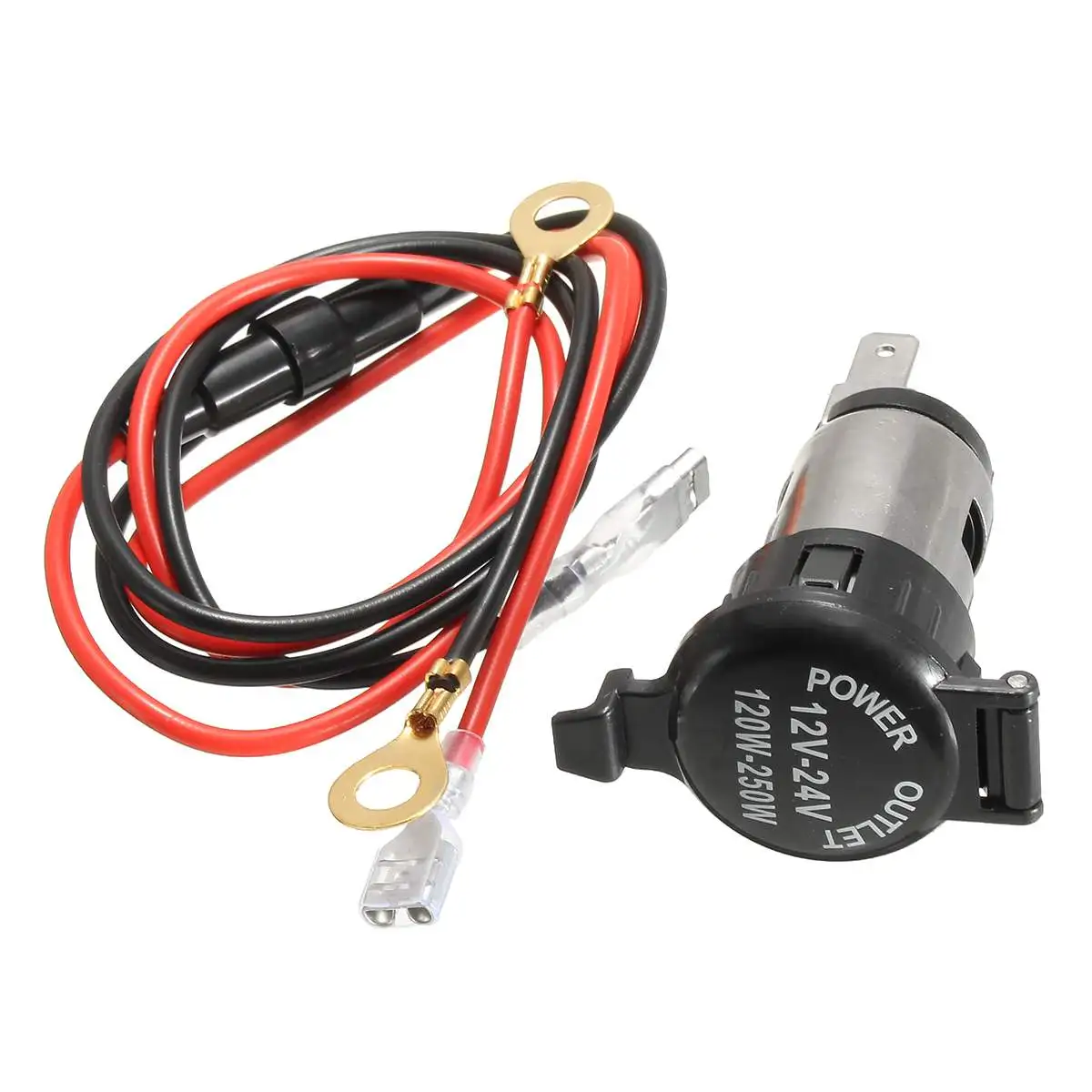 

New Practical 12V 120W Car Motorbike Boat Tractor Cigarette Lighter Power Socket