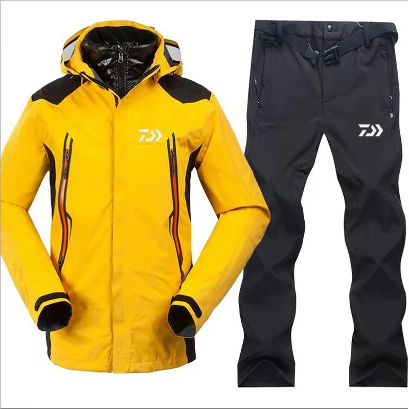 

2019 New Daiwa Men Fishing Clothes Sets Outdoors Sports Wear Set Hiking Windproof Clothing Fishing Jacket& Pants