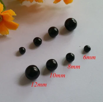 

bulk mushroom pearl shirt buttons 6mm 8mm 10mm 12mm Children round sweater chain button animal eyes 150pcs/lot pearl buttons