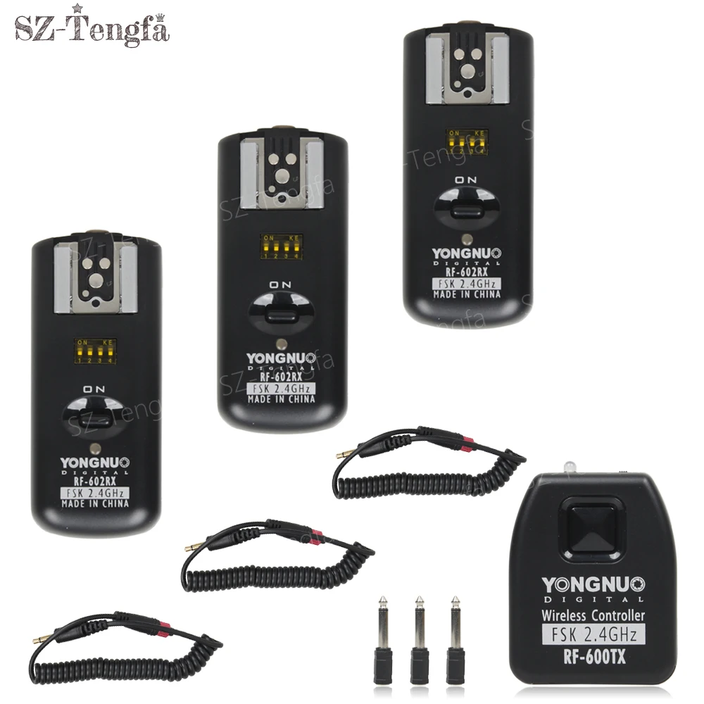 YONGNUO RF 602 2.4GHz Wireless Remote Flash Trigger for Nikon DSLR with