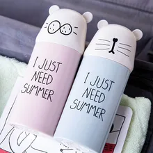 1 шт. питьевой пластиковый держатель для зубных щеток Мультфильм Путешествия Необходимые зубная паста хранения чашки аксессуары для ванной комнаты Набор бутылка для воды