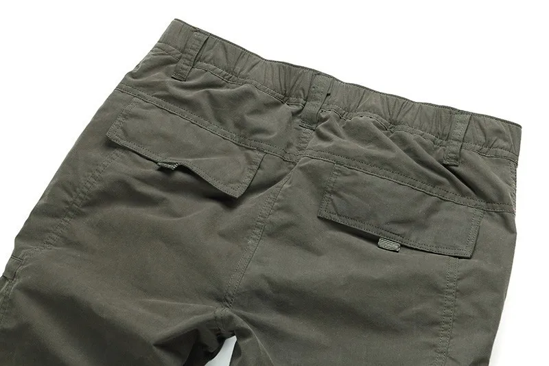 YOLAO brand Winter Double Layer Men's Cargo Pants Warm Baggy Pants Cotton Trousers For Men Male Mil