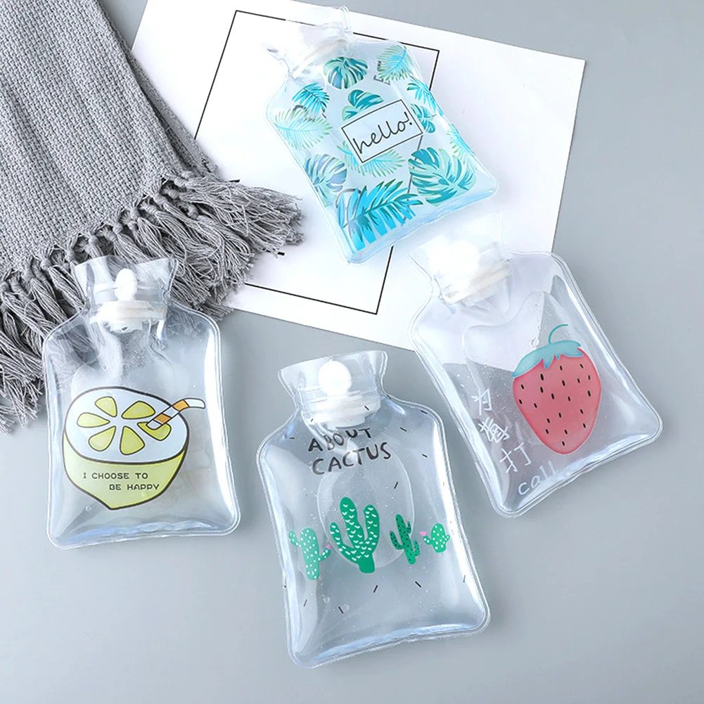 

women reusable ice pack Cute Mini Transparent Hot Water Bottles Small Portable Hand Warmer Water cooling cold cool ice bag