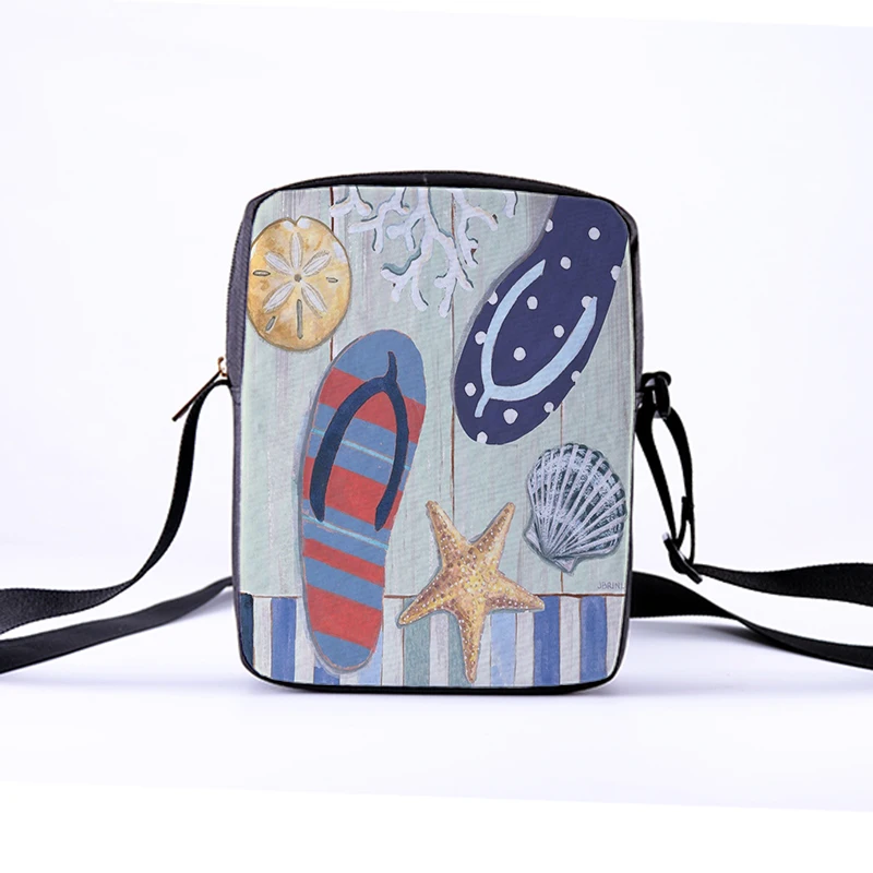Индивидуальные Женские сумки через плечо сумка Печать Морской животных Детская сумка через плечо сумка крутой узор досуг