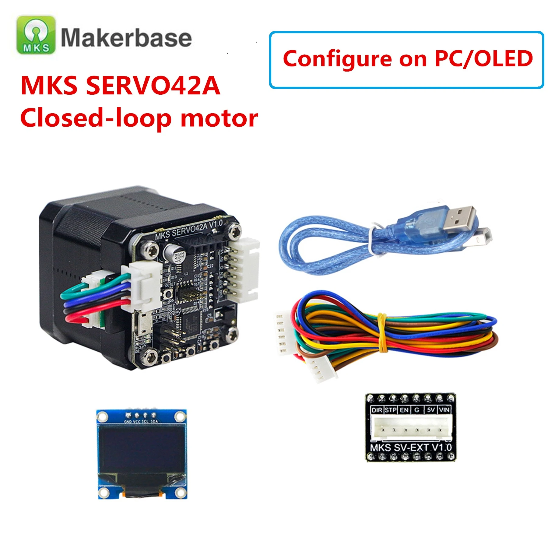 

MKS SERVO42A / SERVO42B 3D printer closed loop stepper motor servo stepper motor SMT32 close-loop motor controller for Nema 17