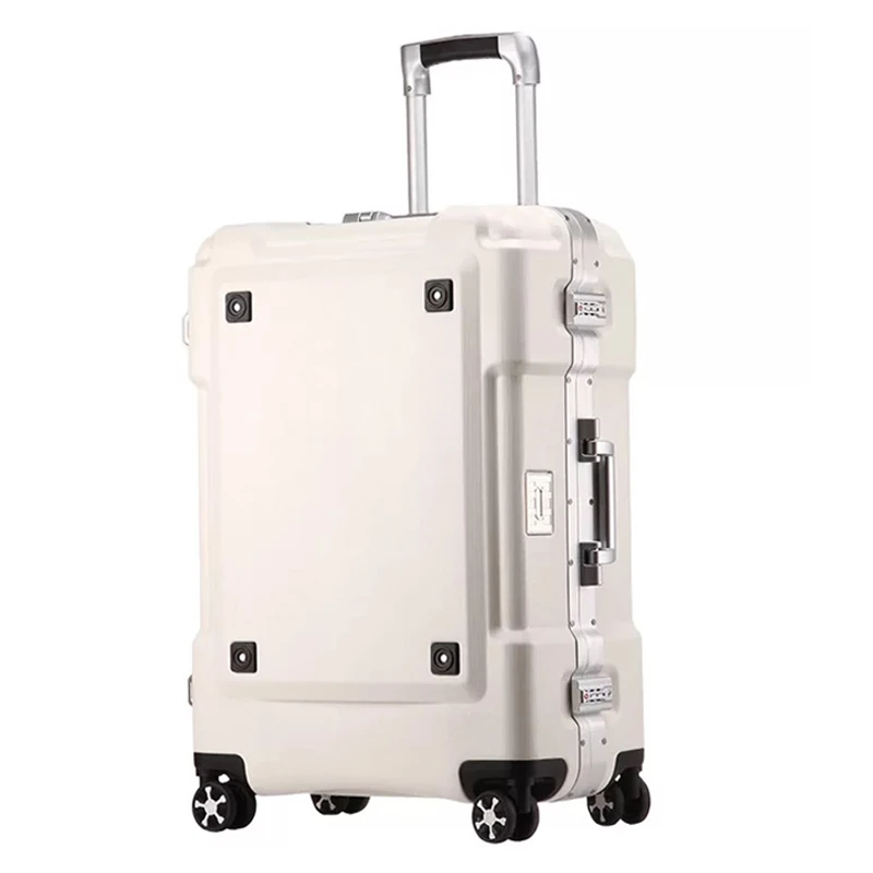 Мультфильм 24/28 дюймов багаж на колёсиках алюминиевая рама тележка твердая дорожная сумка 20' женская сумка-интернат для переноски чемоданов багажника