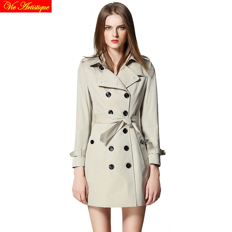 off white Gothic coat duster trench mujer 2017 winter women's trench