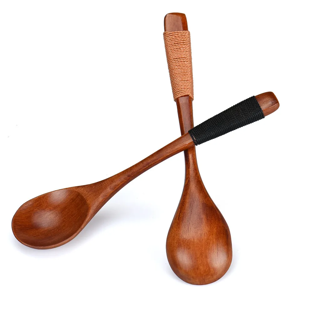 

Wooden Spoon Bamboo Kitchen Cooking Utensil Tool Soup Teaspoon Catering Spoon Tableware Levert dropship MJ1127