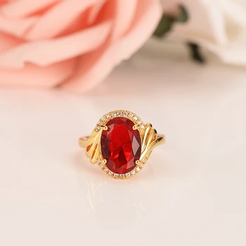 

adjust crystal rings for women metal crystal rhinestone gold ring court style luxury zinc alloy finger ring bijoux wedding gift
