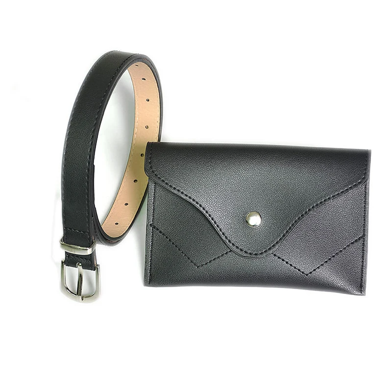 Fashion Women Fanny Pack Simple Vintage Mini Adjustable Phone Purse Key card Envelope bag high quality PU Leather Waist Bag