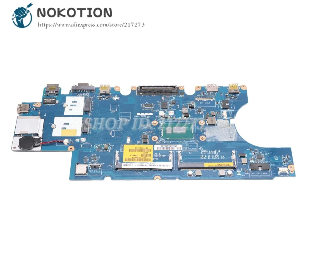 NOKOTION CN-0M5HV7 0M5HV7 ZAM80 LA-A911P основная плата для Dell Latitude 15 E5550 Материнская плата ноутбука I5-5200U Процессор DDR3L