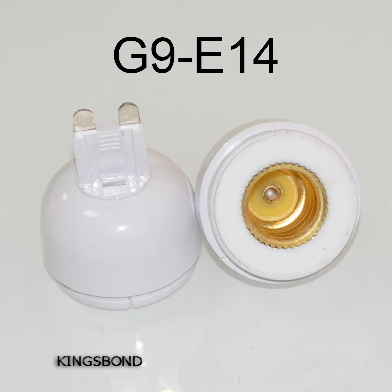 

10PCS G9 to E14 lamp base conversion socket white flame resistance PC for E14 LED Lamp Bulbs lamp holder