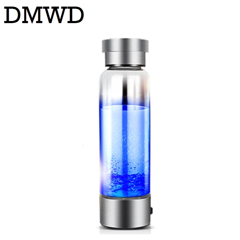 Online DMWD Wasserstoff Reiche Wasser Generator Japanischen Alkaline Energie Glas flasche Anion Wasser Ionisator Anti Aging USB H2 Gesunde smart tasse