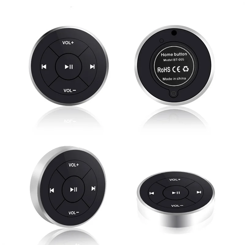 Wireless Bluetooth Media Remote Control Car Wheel Steering remote Motorcycle Bike Handle bar Multimedia FM transmitter