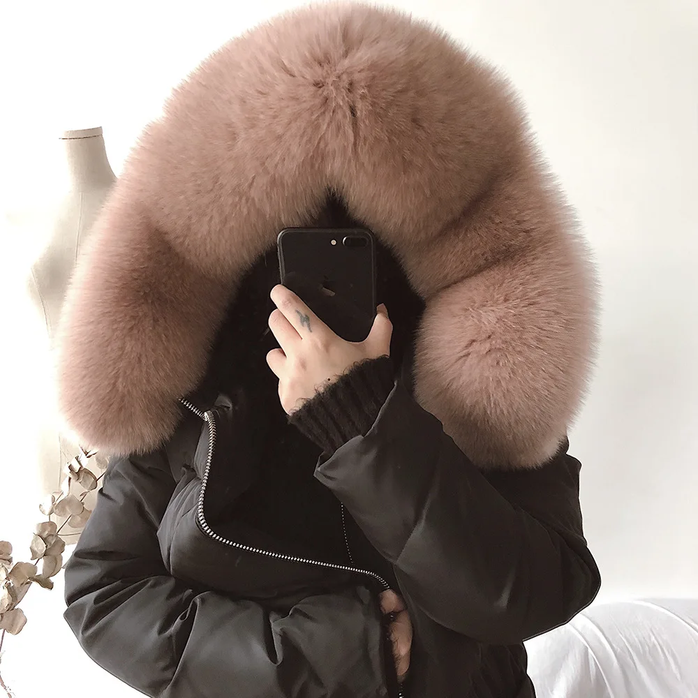 real fur puffer coat
