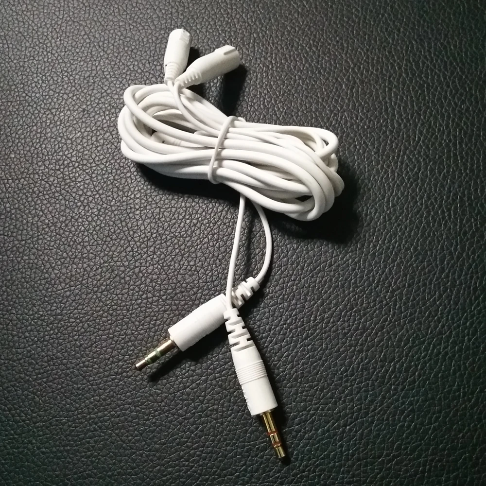 

High Quality Extension Cable 3.5mm Jack Male To 2 Female Aux Audio Cable Cord For SteelSeries Siberia V2 PC Headphone Headset