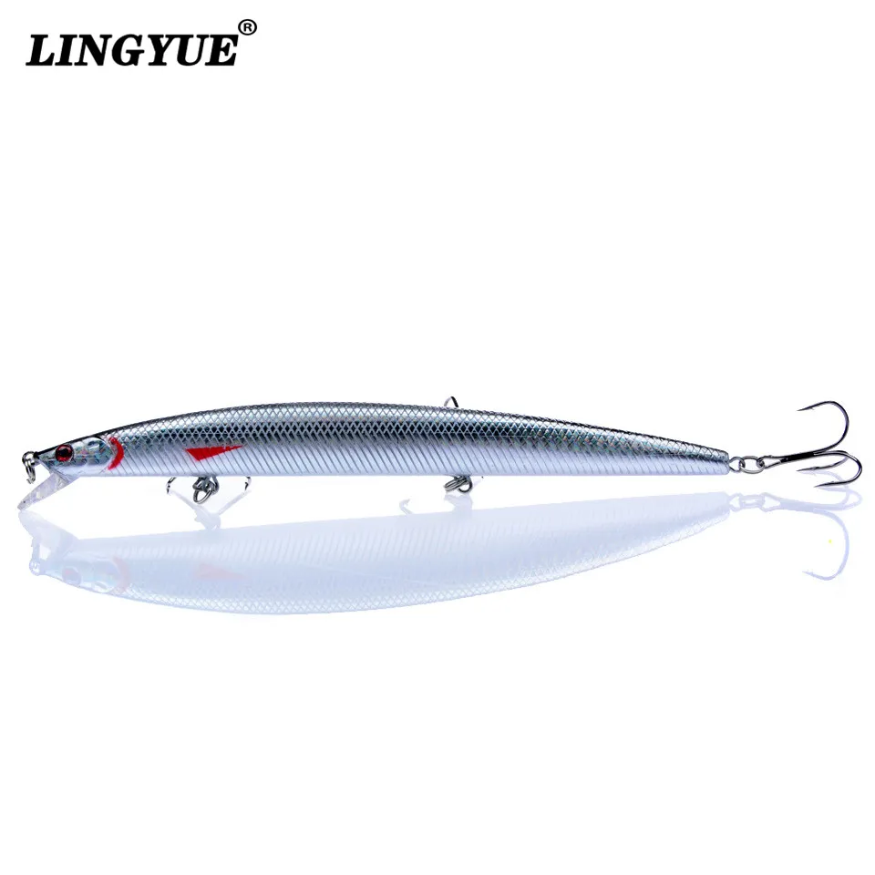LINGYUE 1 шт. приманка для рыбной ловли большой Гольян 18 см/24 г воблер кренкбейт