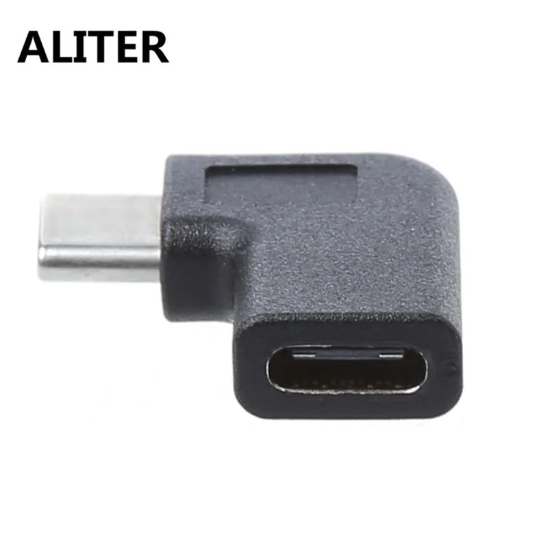 ALITER 90 градусов под прямым углом USB 3,1 type C папа-мама USB-C адаптер конвертер