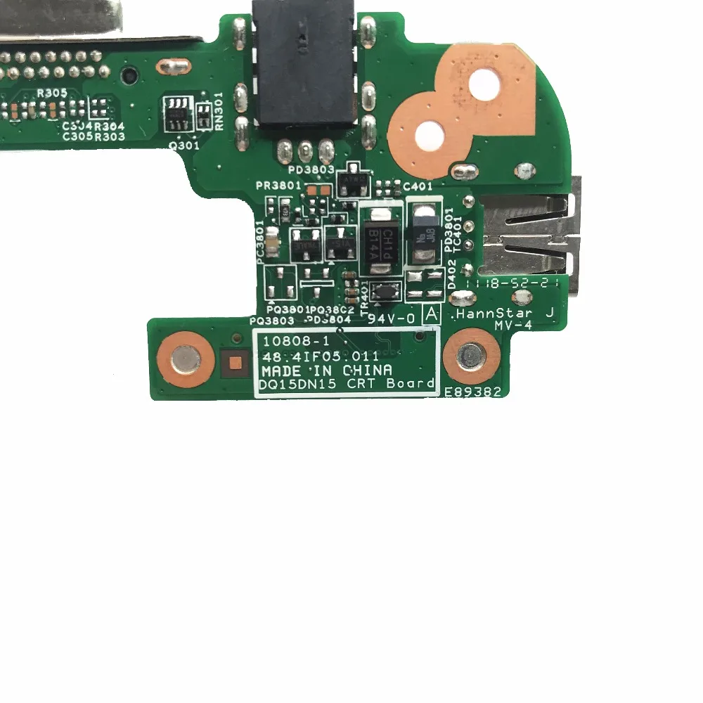 Оригинал для DELL N5110 DQ15DN15 CRT AC DC JACK USB плата 48 4if05. 011 10808 1 полностью протестирована